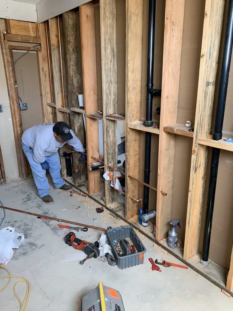 Commercial rough-in plumbing for Water Heater Replacement in Harrisburg